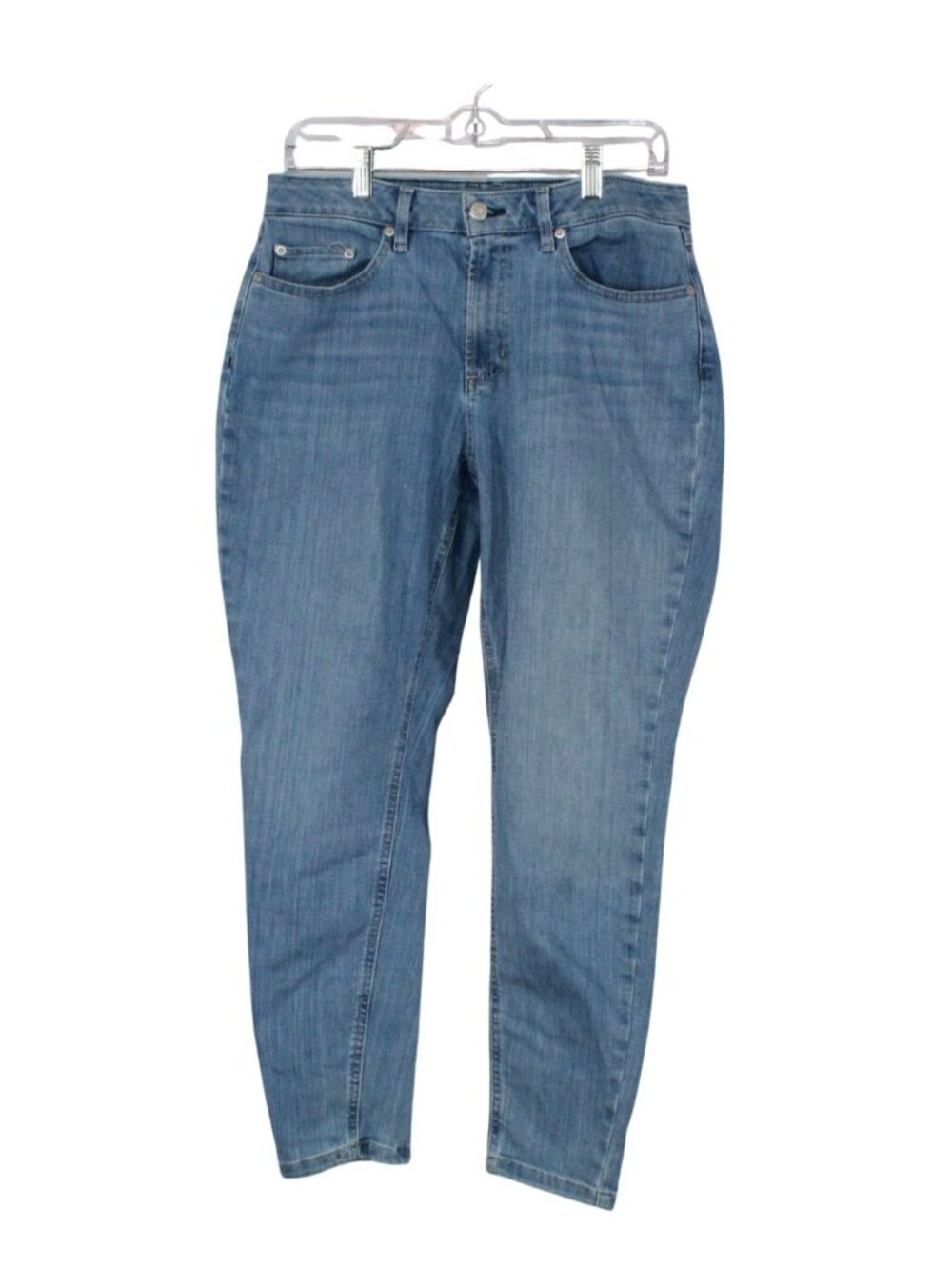 LL Bean Women BeanFlex Jeans Mid Rise Skinny Leg Casual Workwear Everyday 12 Pet